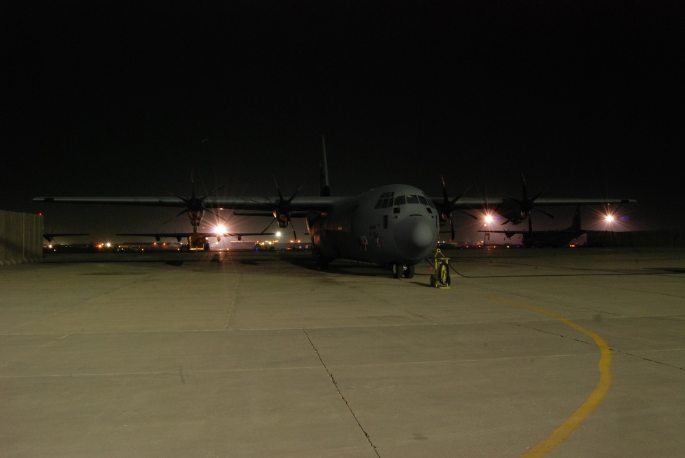 Night operations at Bagram