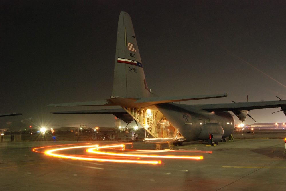 Night operations at Bagram