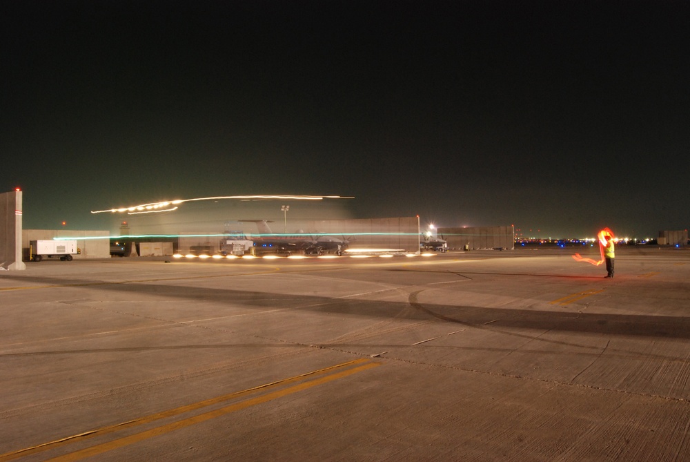 Night operations at Bagram