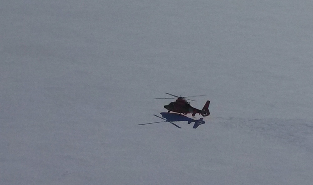 Coast Guard Air Station Detroit training over Lake St. Clair