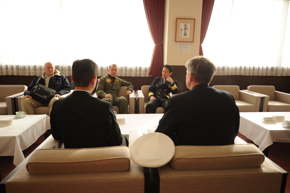 Rear Adm. Kraft at NAF Atsugi
