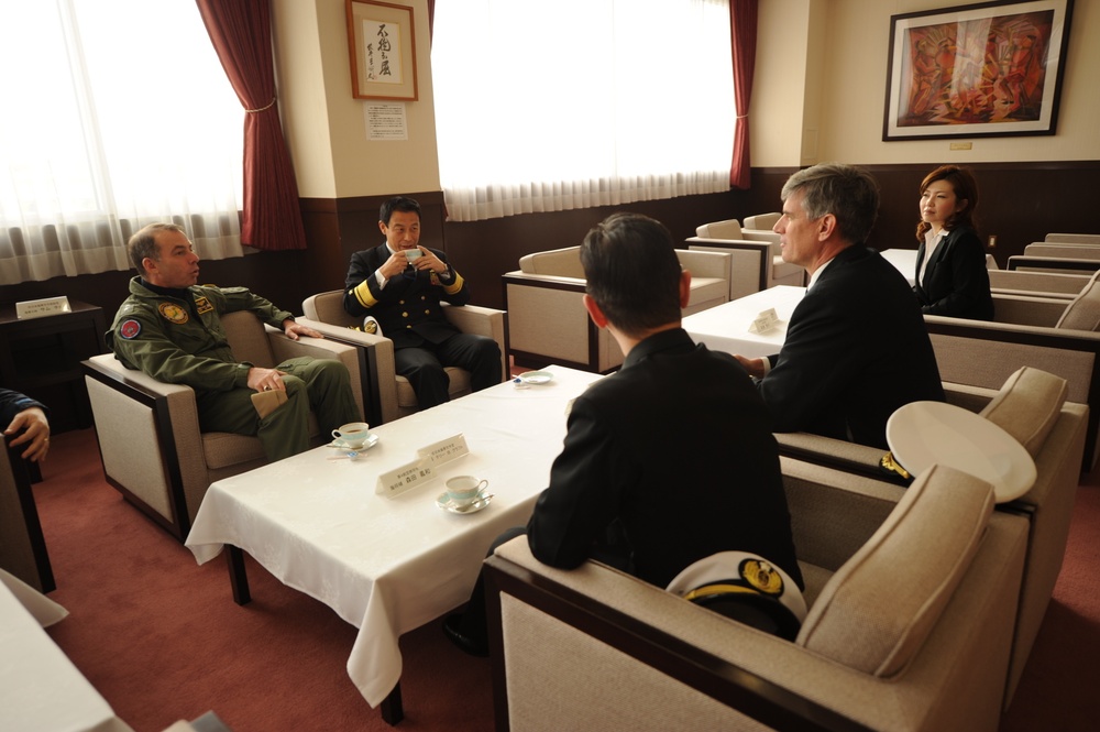 Rear Adm. Kraft at NAF Atsugi