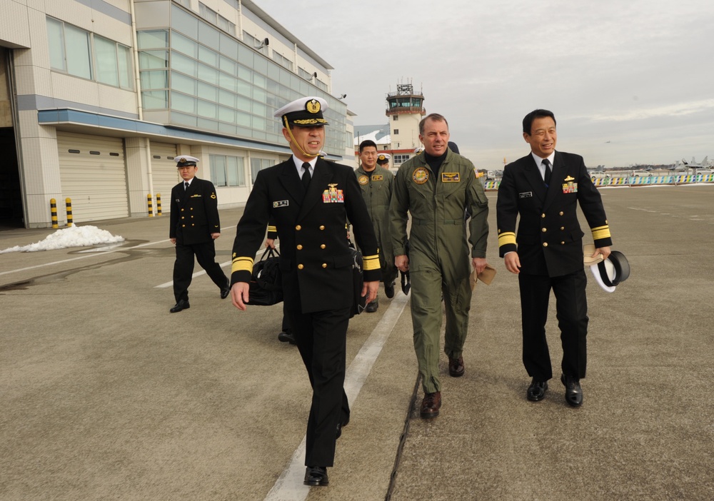 Rear Adm. Kraft at NAF Atsugi