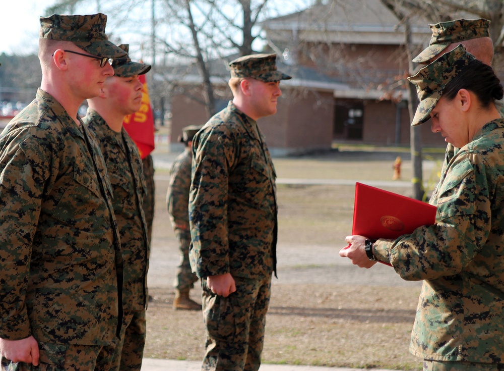 T&amp;S Marines awarded Purple Heart Medal