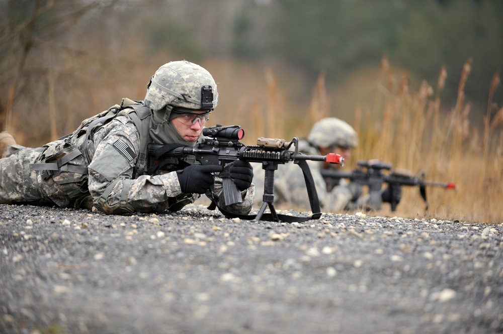 173rd STB, 173rd IBCT (A) conduct squad level training, Grafenwoehr, Germany