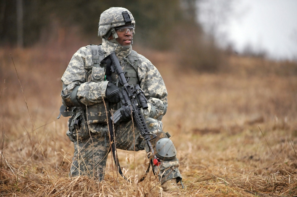 173rd STB, 173rd IBCT (A) conduct squad level training, Grafenwoehr, Germany