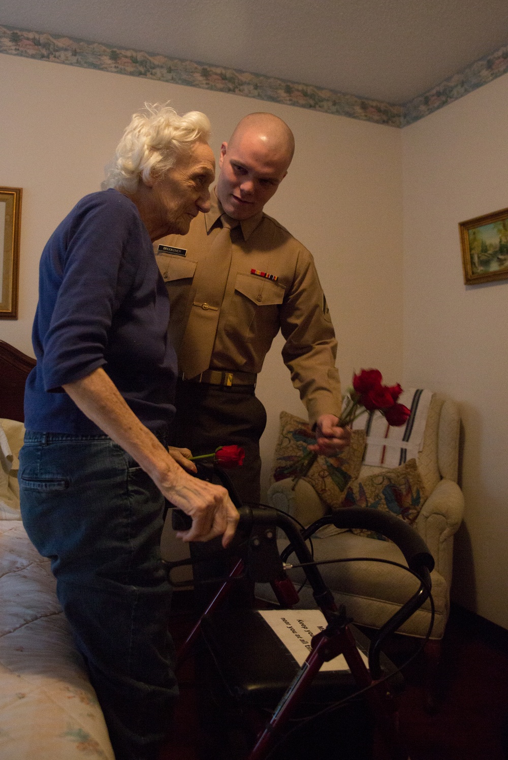 Photo Gallery: Marines, sailors volunteer to be local senior citizens’ Valentines