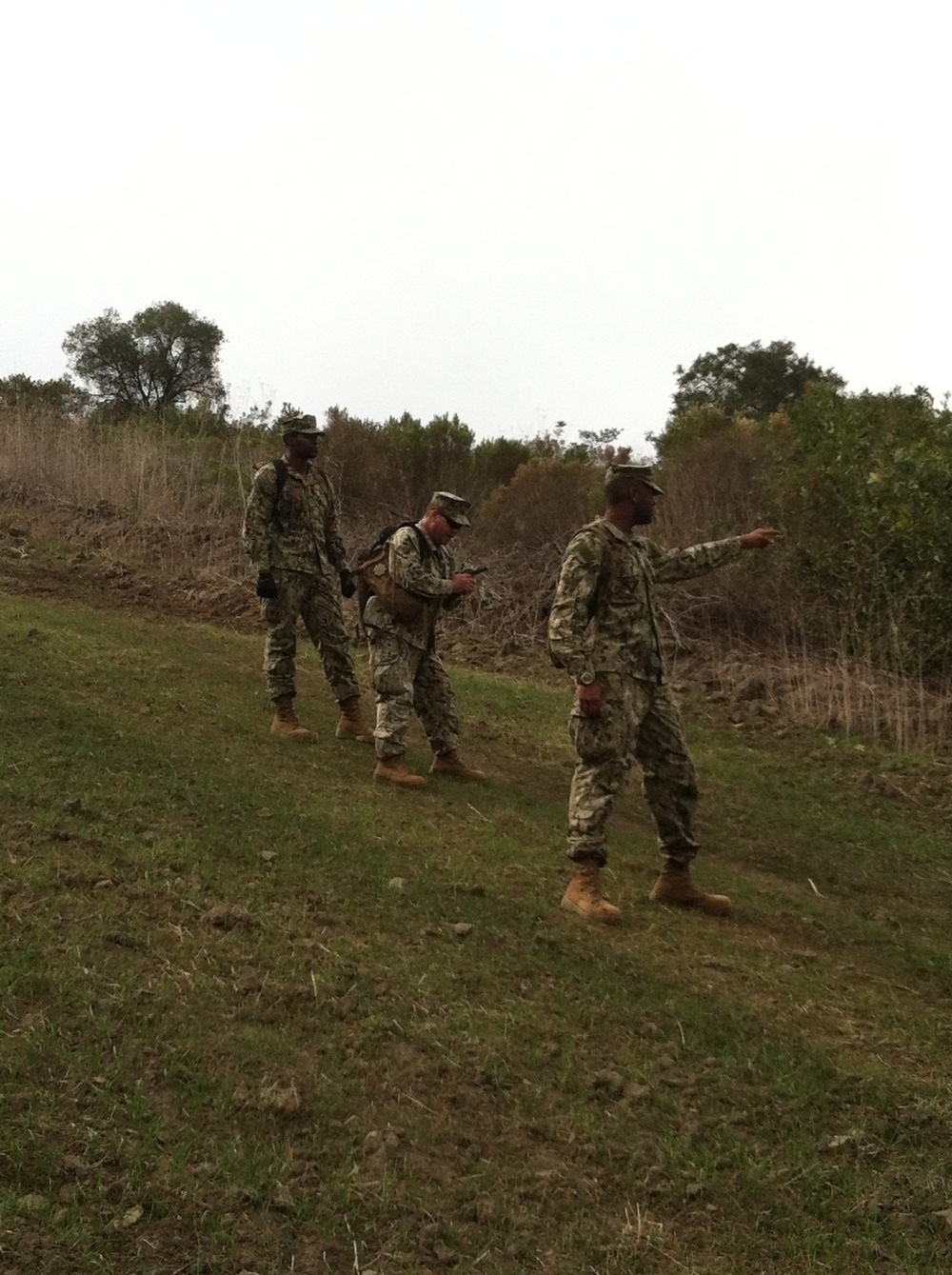 NMCB 4 senior leadership train in Tactical Unit Leadership Course