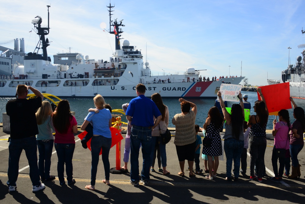 Coast Guard Cutter Boutwell returns from patrol