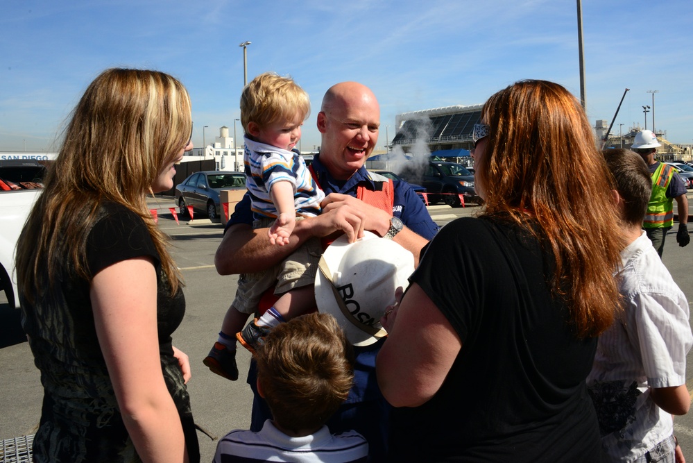 Coast Guard Cutter Boutwell returns from patrol