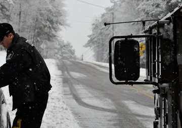 NC National Guard assisting the North Carolina Division of Emergency Management during Winter Storm Pax