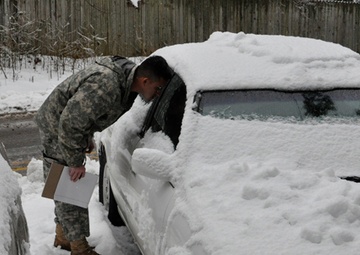 NC National Guard assisting the North Carolina Division of Emergency Management during Winter Storm Pax