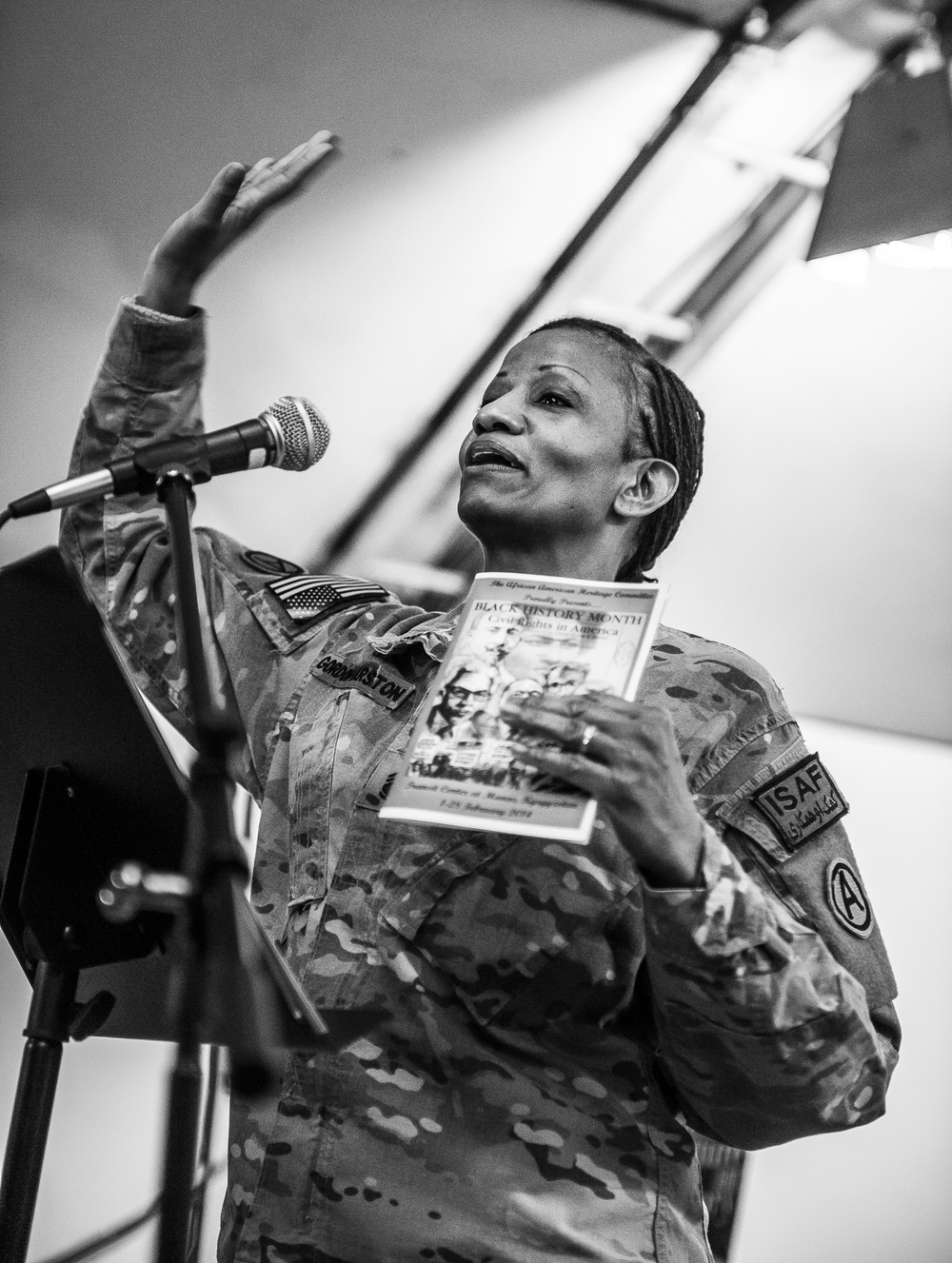 Airmen celebrate Black History Month through spoken word