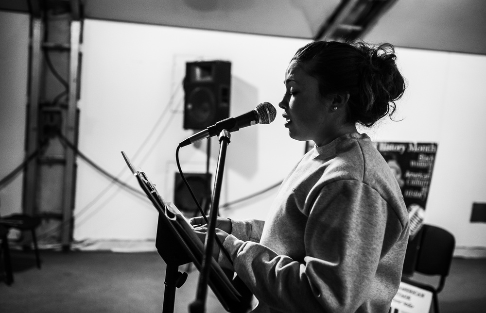 Airmen celebrate Black History Month through spoken word