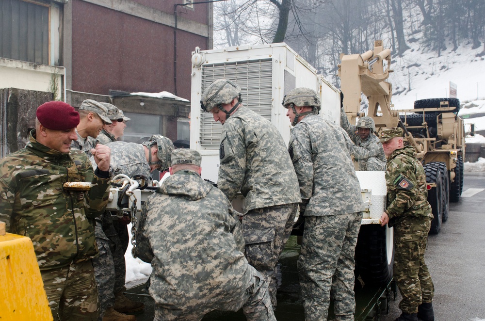 173rd paratroopers assist Slovenian partners during ice storm