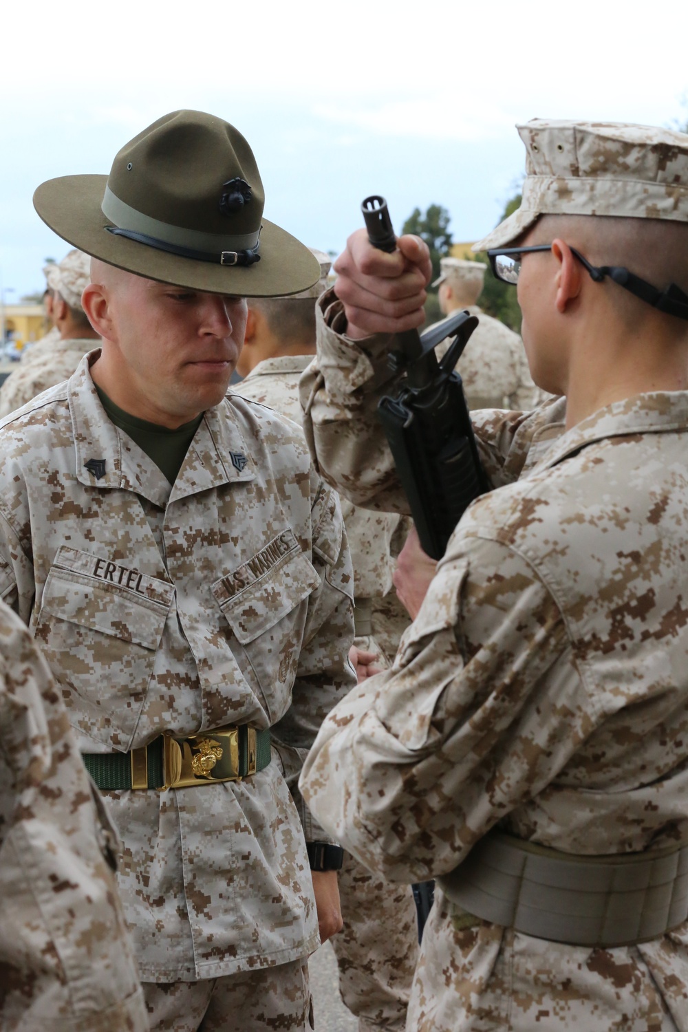 Co. D experiences first Marine Corps inspection