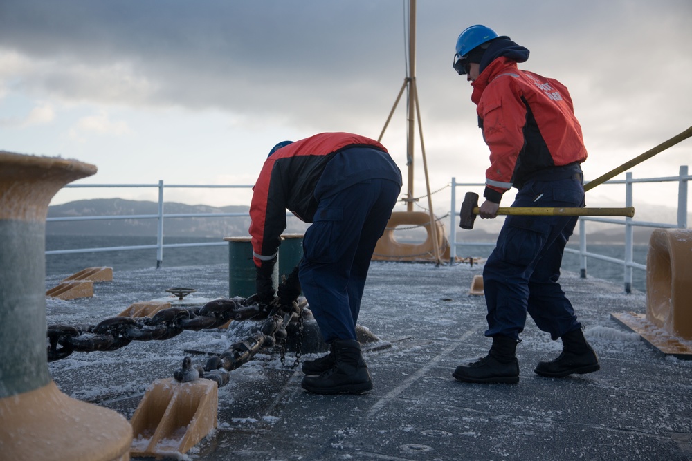 Coast Guard Cutter Alex Haley conducts boardings in Gulf of Alaska