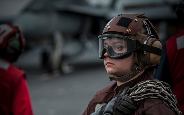 USS Carl Vinson flight deck operations