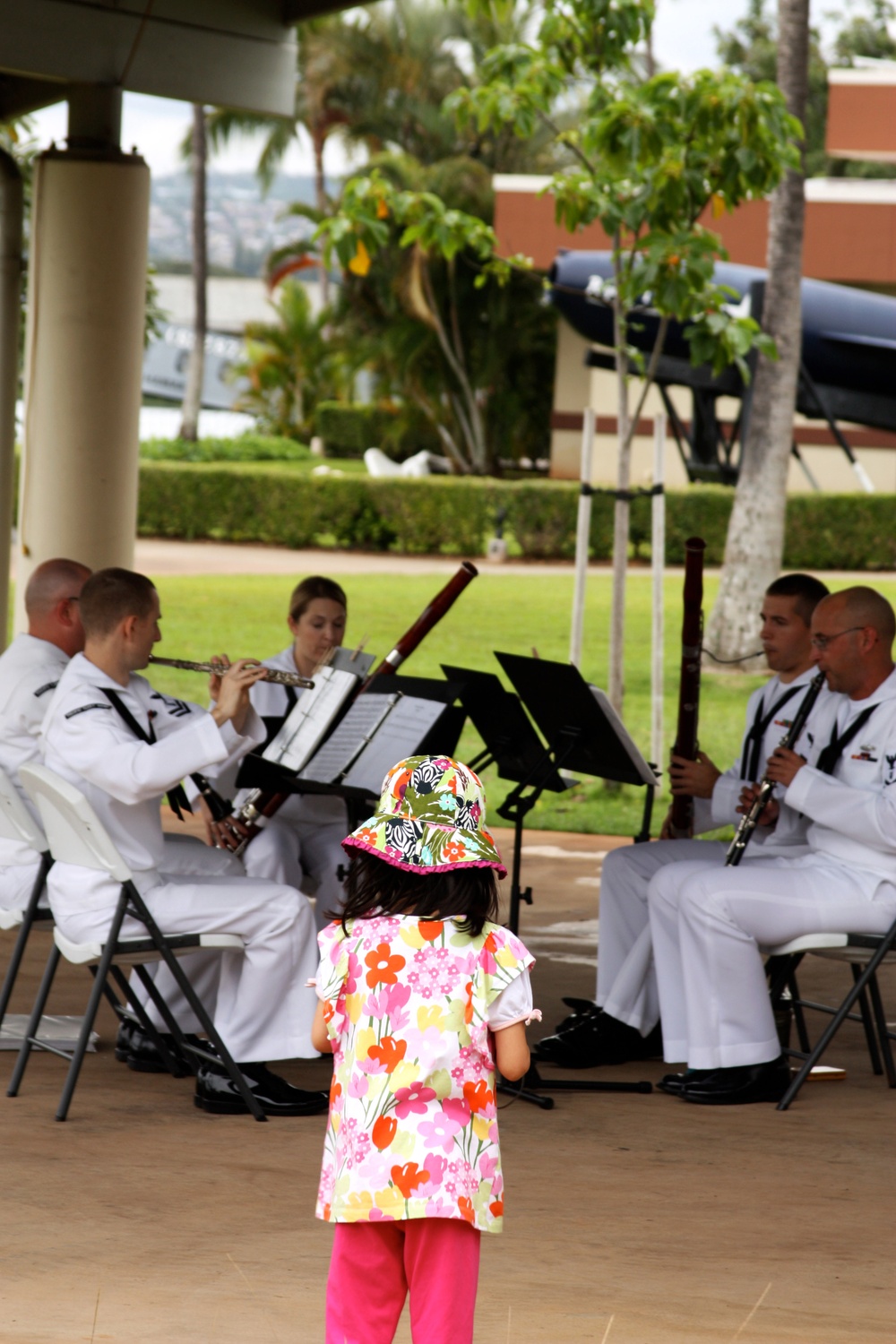 Pacific Fleet Band at the Arizona Visitor's Center
