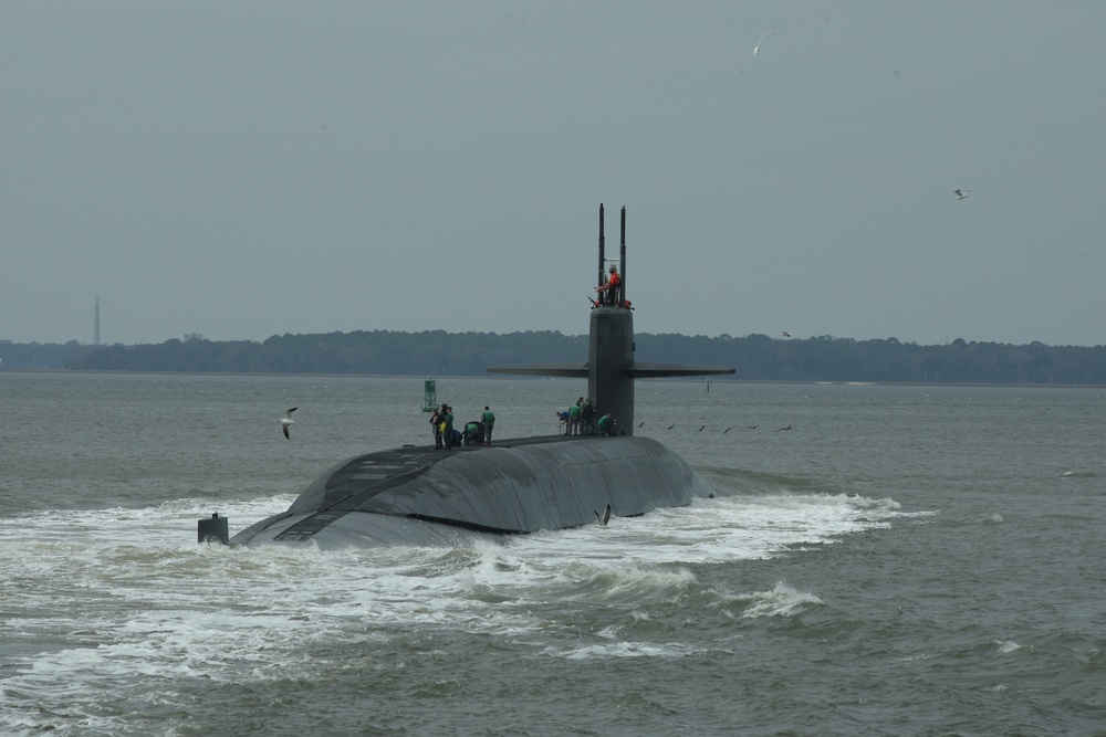 USS West Virginia returns to Kings Bay