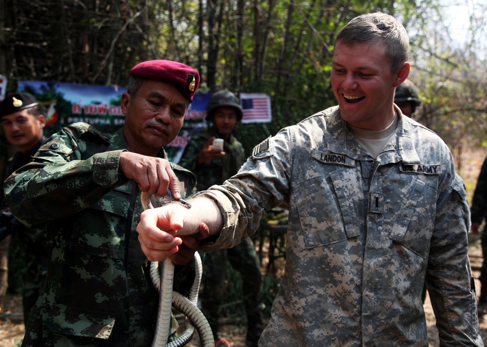 Jungle survival training challenges soldiers during CG 14