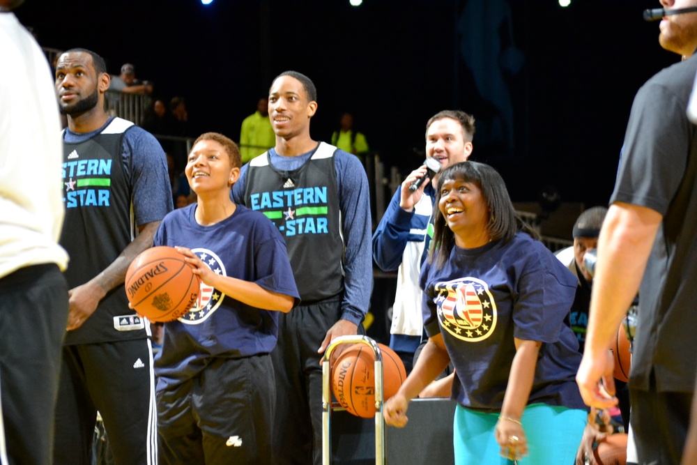 NBA All-Star East-West team practice