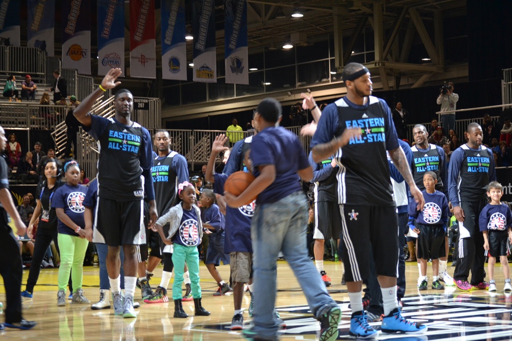 NBA All-Star East-West team practice