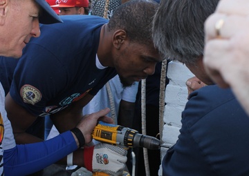 Service members come together for NBA Cares All-Star Day of Service