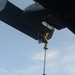 Marines fast-rope from an MV-22 Osprey
