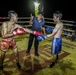 Muay Thai fighters hold exhibition matches for service members during CG 14