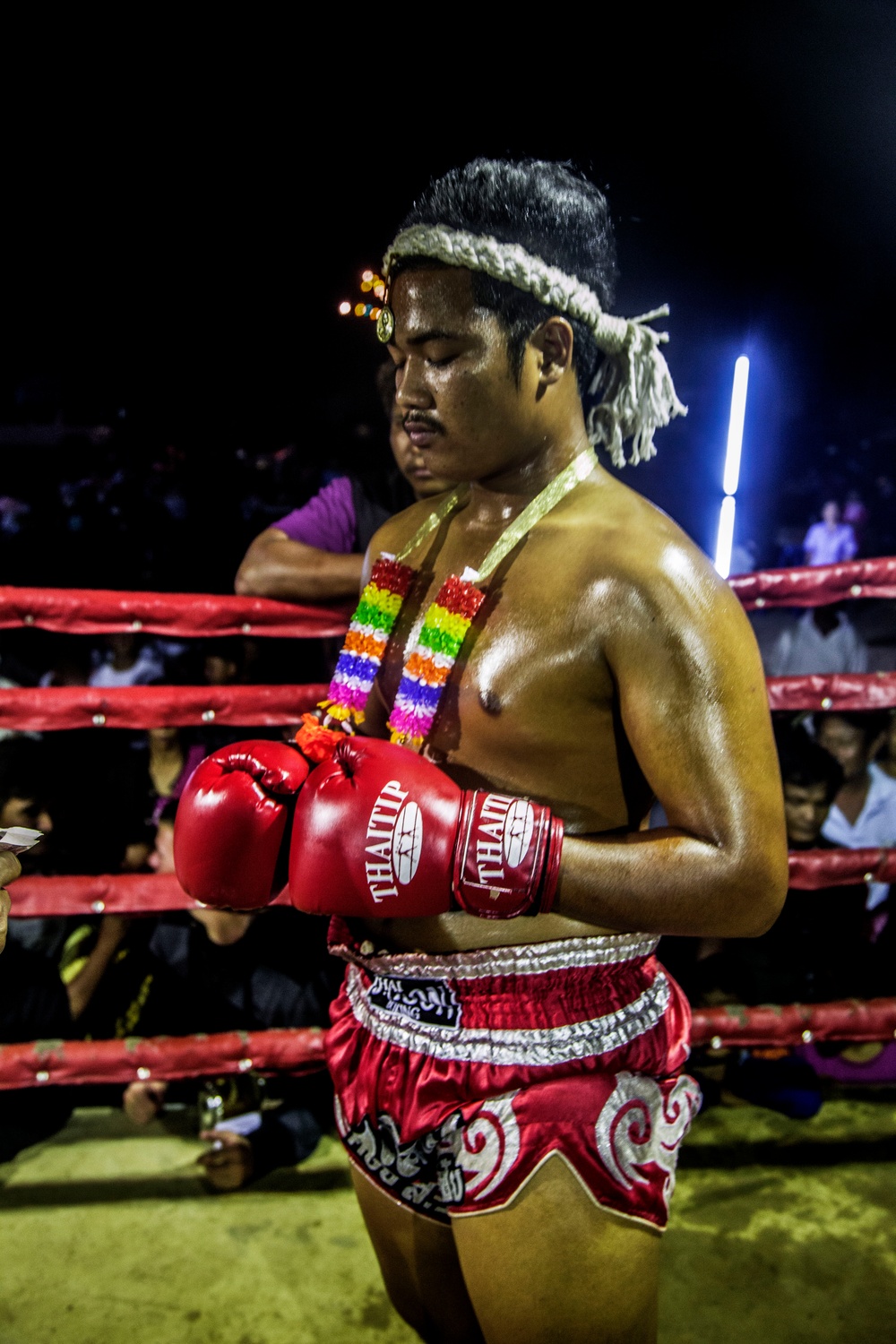 Muay Thai fighters hold exhibition matches for service members during CG 14