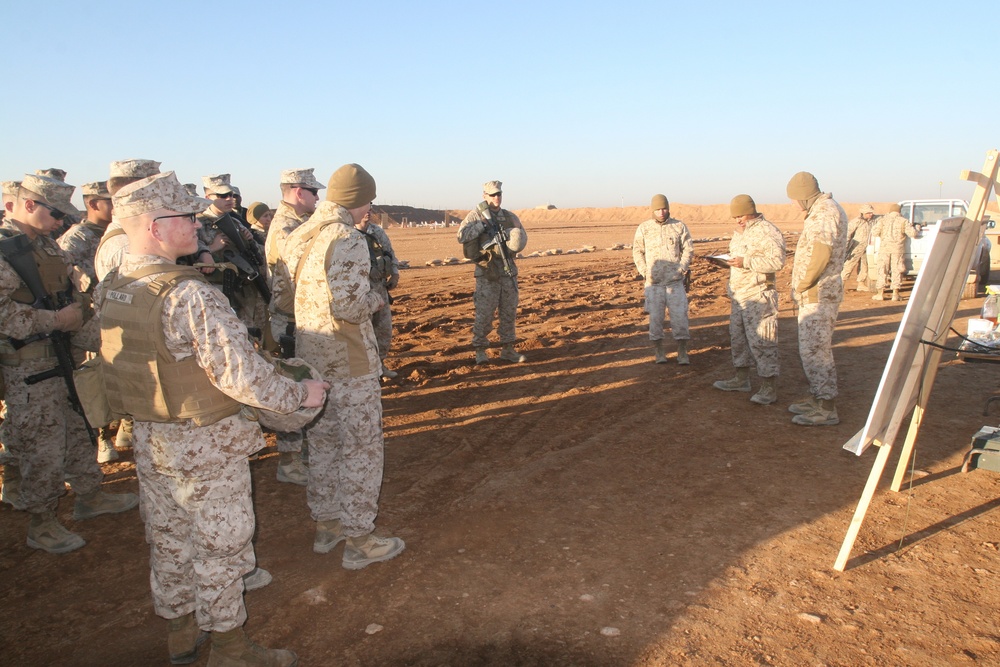 Marines conduct live-fire range aboard Camp Leatherneck