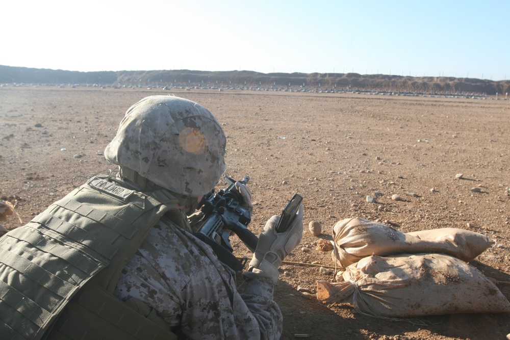 Marines conduct live-fire range aboard Camp Leatherneck