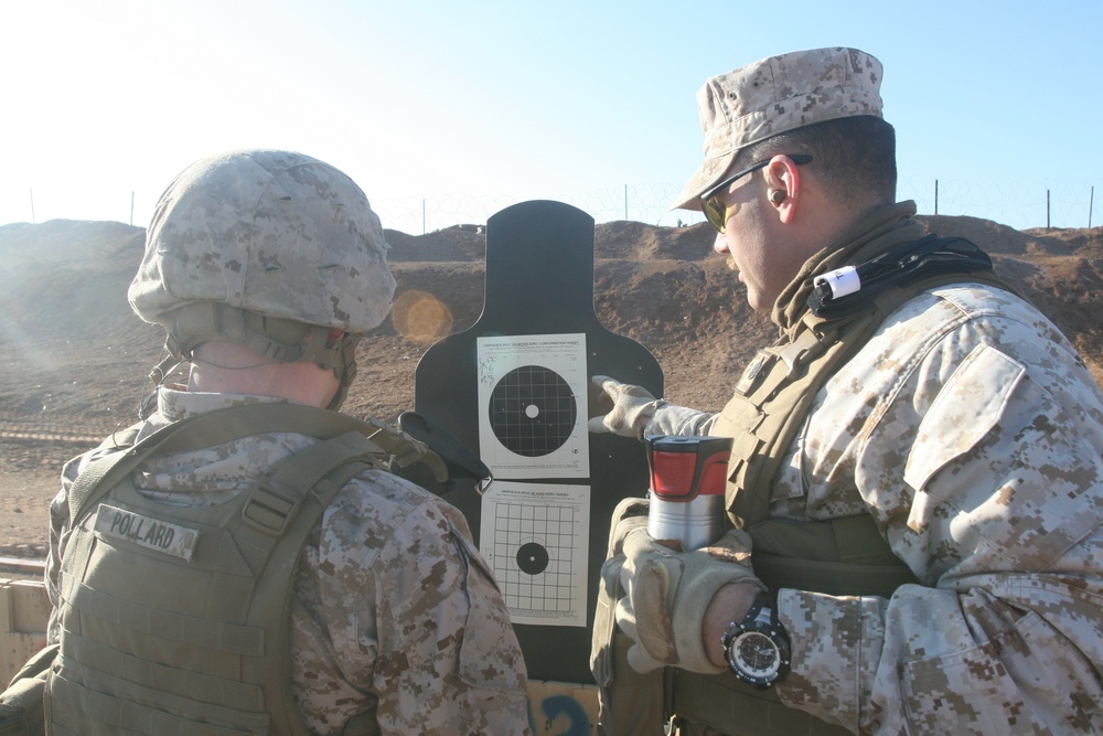 Marines conduct live-fire range aboard Camp Leatherneck