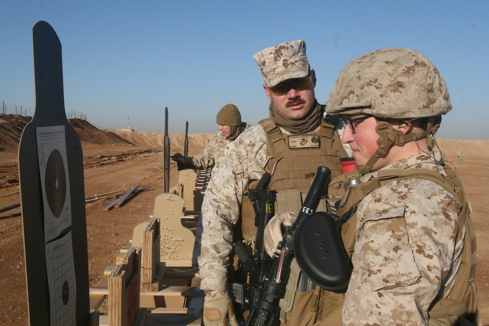 Marines conduct live-fire range aboard Camp Leatherneck