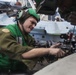 VMM-263 Marines maintain aircraft on USS Bataan flight deck