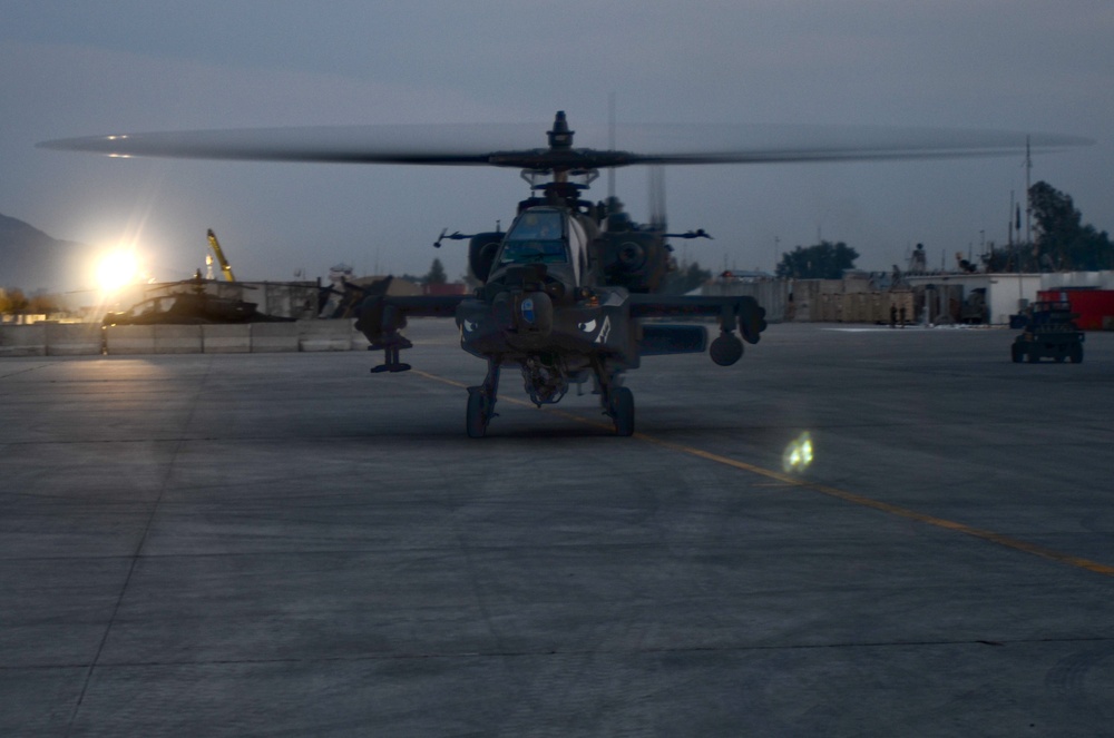 Apache at Jalalabad Airfield