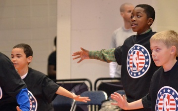 NBA Cares Hoops for Troops Basketball Clinic