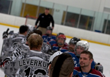 Two teams showing respect