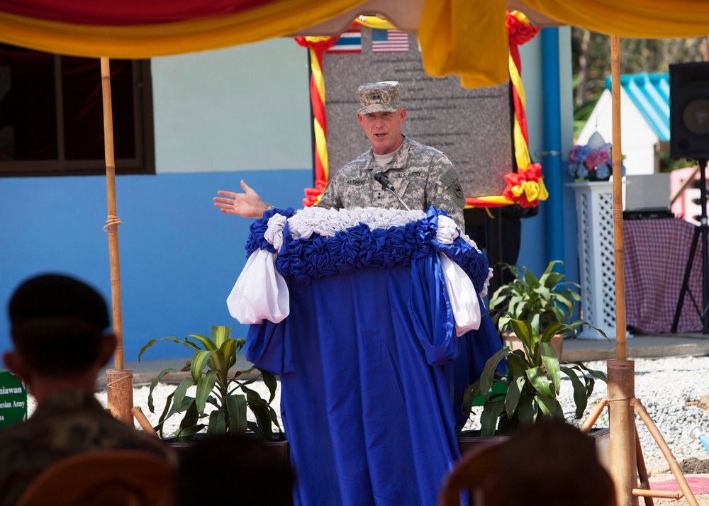 Locals, service members attend dedication ceremony for newly built school