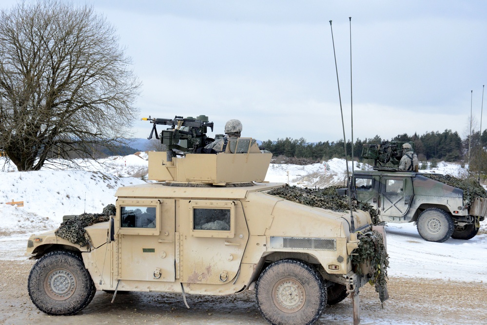 1-91 Cavalry Regiment (Airborne) PLT level maneuver exercise, Grafenwoehr, Germany