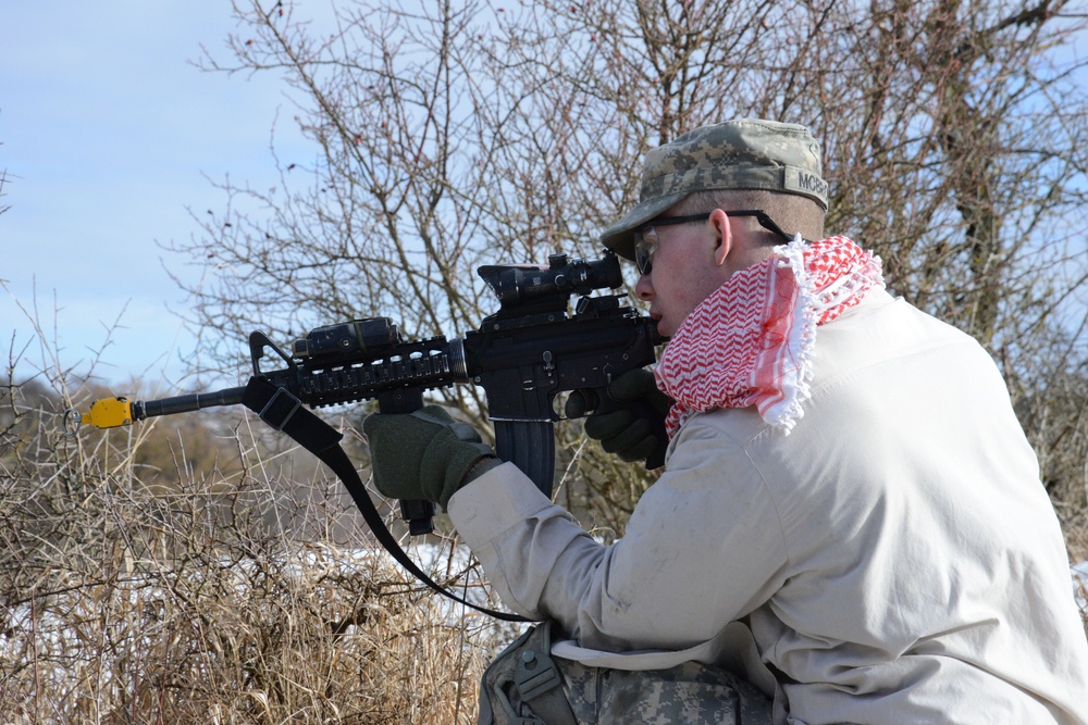 1-91 Cavalry Regiment (Airborne) PLT level maneuver exercise, Grafenwoehr, Germany