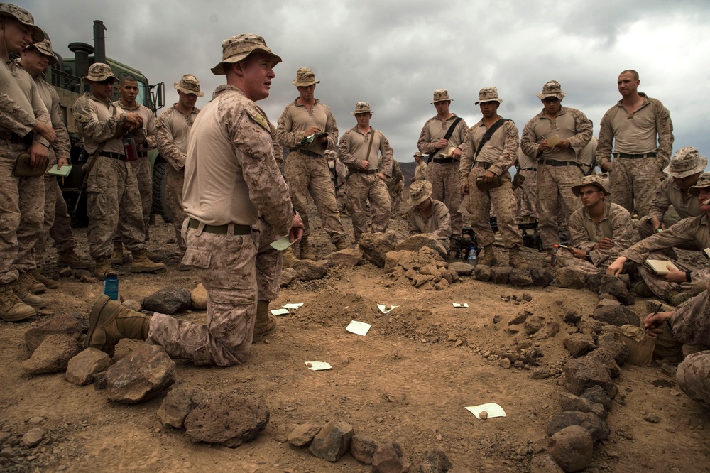 Platoon assault exercise