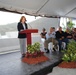 Darcy speaks at Portugues Dam dedication ceremony