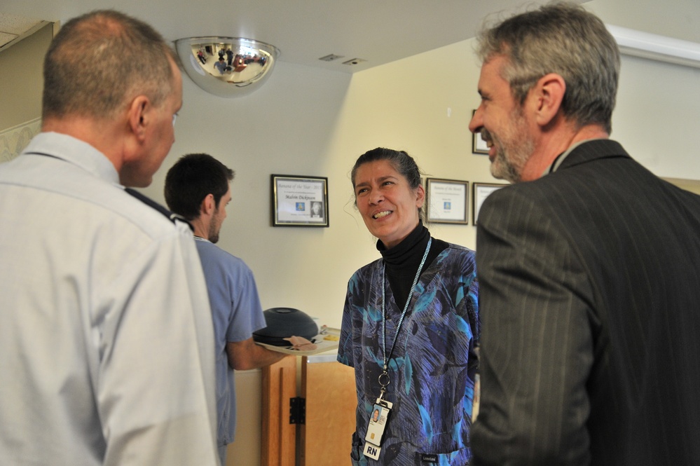 Spokane Veterans Affairs Medical Center receives visit from Fairchild leaders