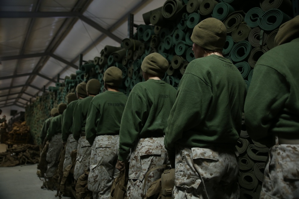 Photo Gallery: Recruits focus on teamwork by helping out around Parris Island