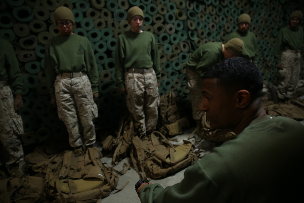 Photo Gallery: Recruits focus on teamwork by helping out around Parris Island