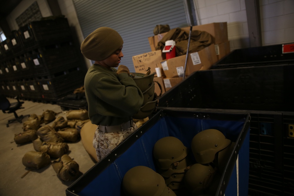 Photo Gallery: Recruits focus on teamwork by helping out around Parris Island