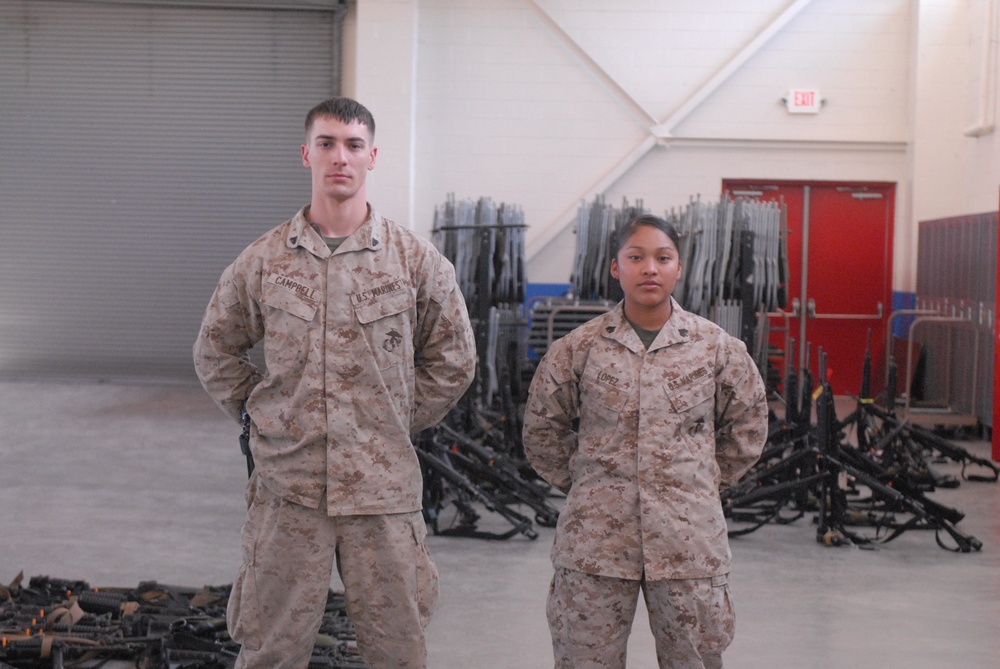 NC Guard opens armory for Marines during winter storm