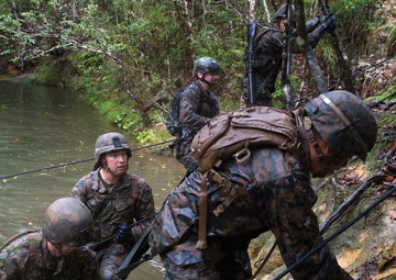 Marines endure trial by water during jungle training